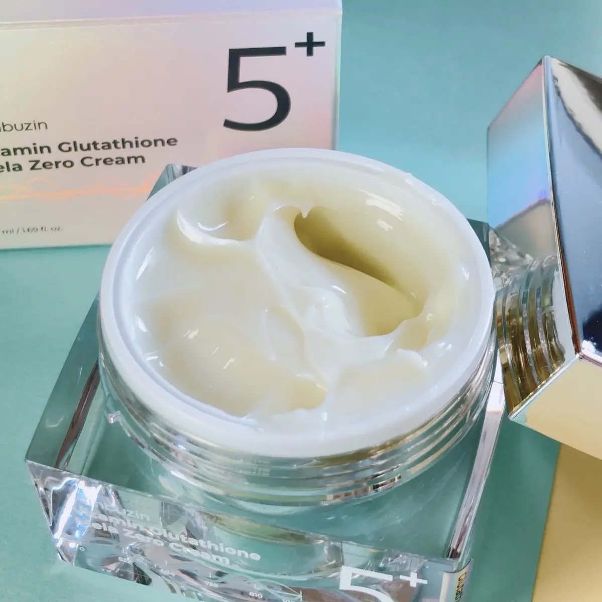 5番 白玉グルタチオンCメラゼロクリーム/numbuzin/フェイスクリームを使ったクチコミ（2枚目）