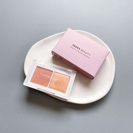 マイカラー デュオシャドウ スフレ/FAVES BEAUTY/アイシャドウパレットを使ったクチコミ(1枚目)