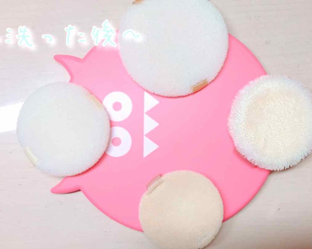 パフ・スポンジ専用洗剤/DAISO/その他化粧小物を使ったクチコミ(3枚目)