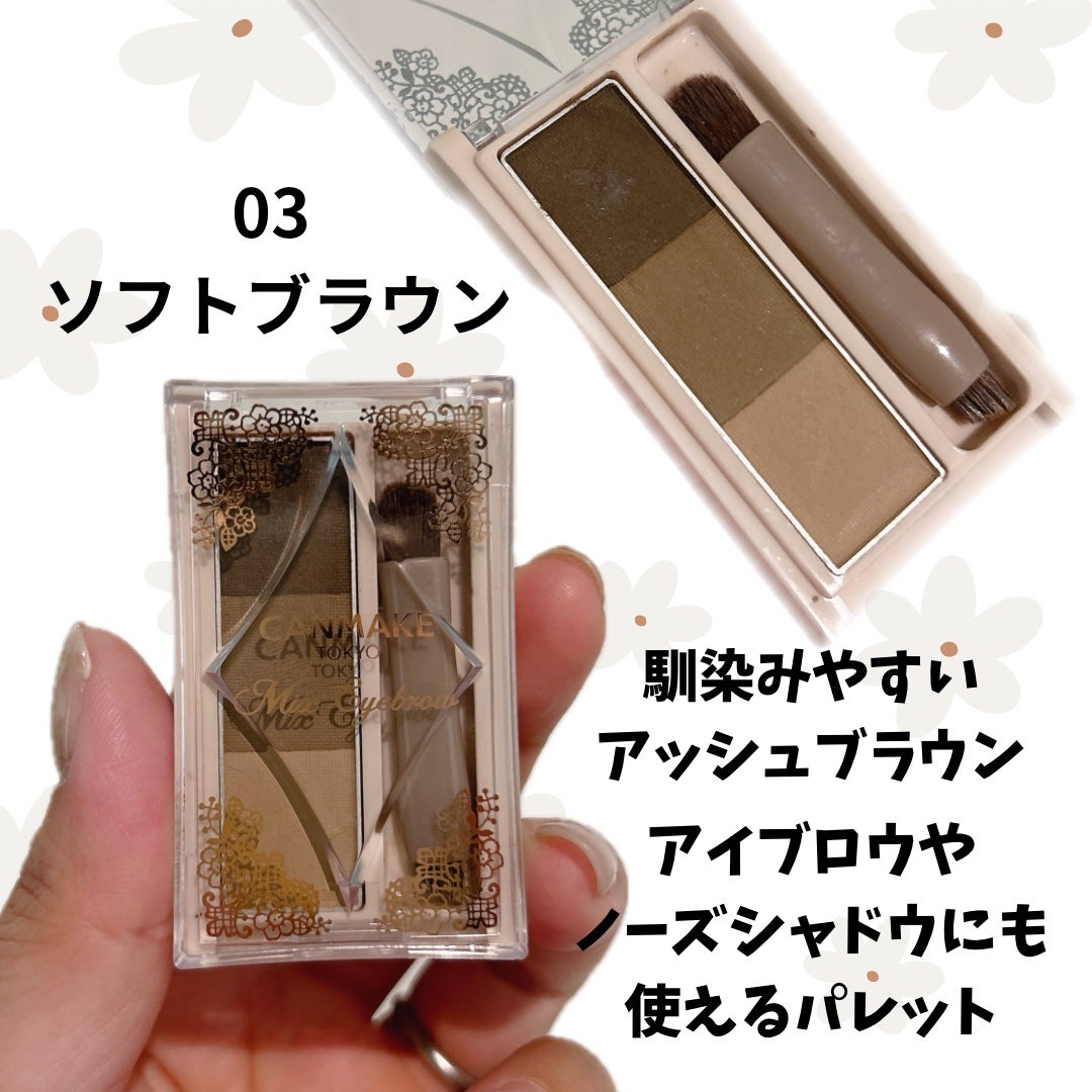 ミックスアイブロウ/キャンメイク/パウダーアイブロウを使ったクチコミ(2枚目)