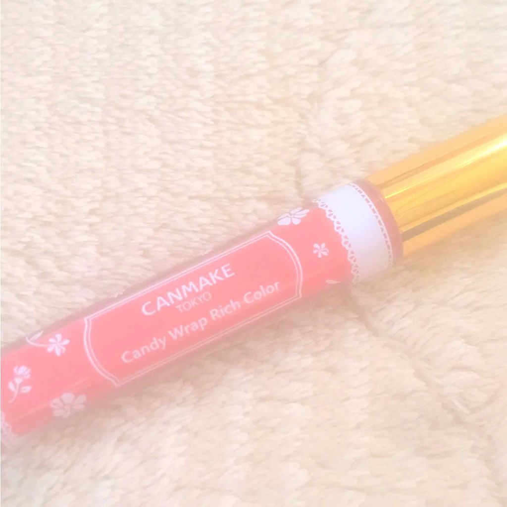 キャンディラップリッチカラー 01 スモーキーローズ/キャンメイク/リップグロスを使ったクチコミ（1枚目）