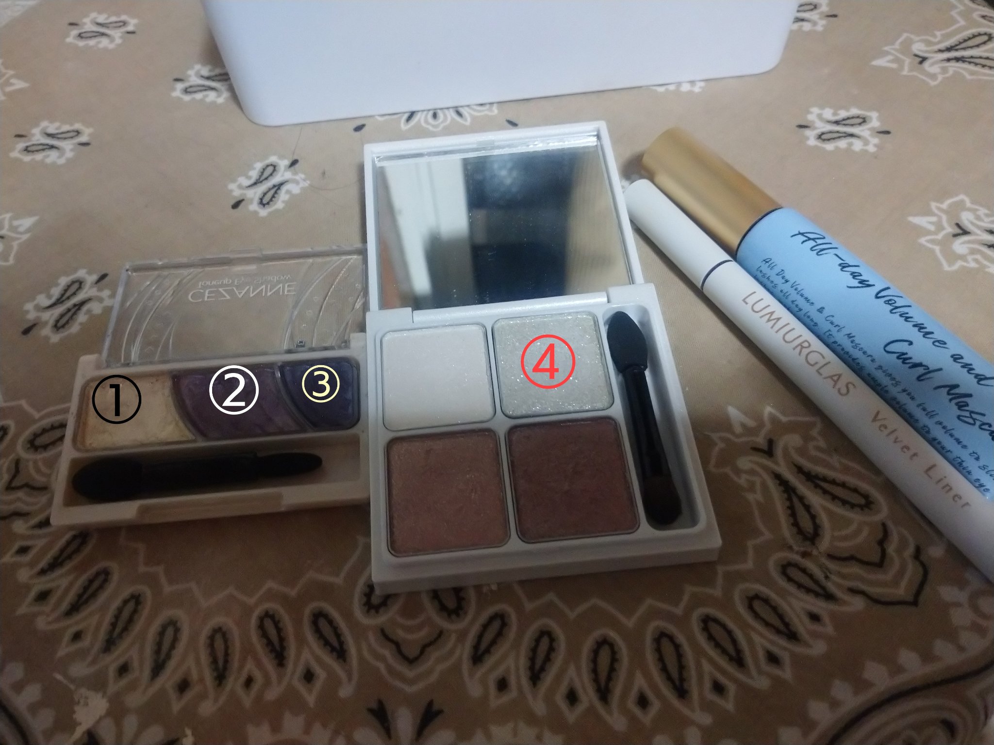 トーンアップアイシャドウ/CEZANNE/アイシャドウパレットを使ったクチコミ（1枚目）