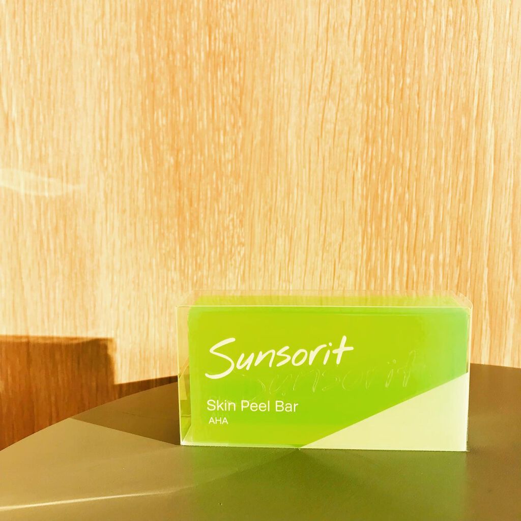 スキンピールバー AHA/サンソリット/洗顔石鹸を使ったクチコミ（1枚目）