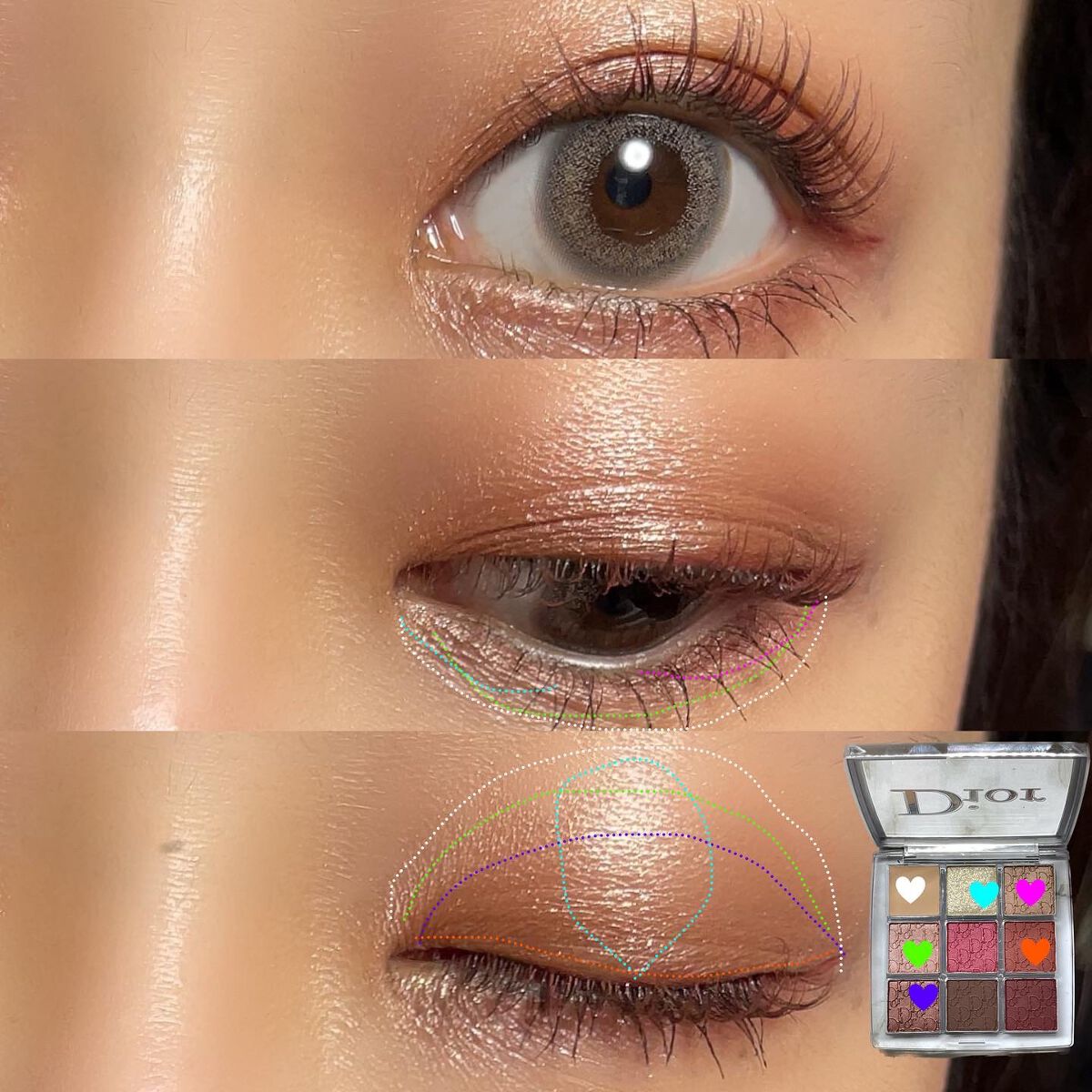 ディオール バックステージ アイ パレット/Dior/アイシャドウパレットを使ったクチコミ(3枚目)