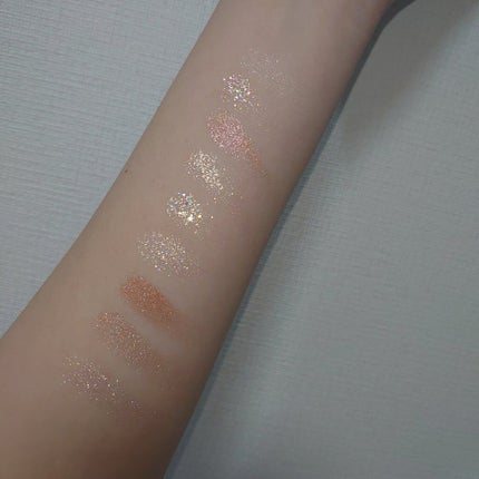 グリッターペディアアイパレット/unleashia/アイシャドウパレットを使ったクチコミ(3枚目)