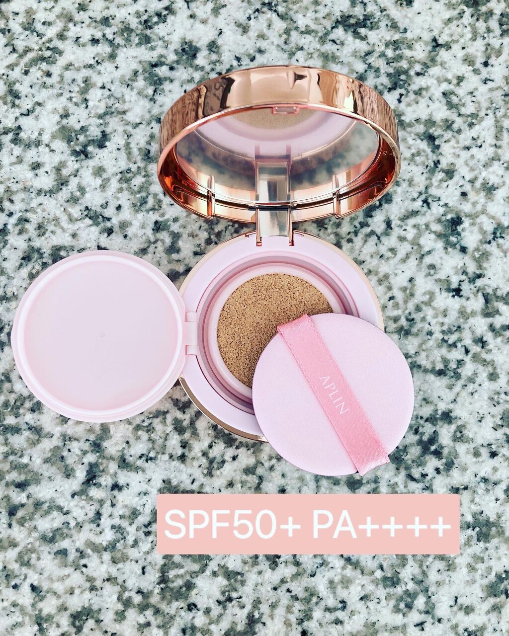 ピンクティーツリーカバークッション/APLIN/クッションファンデーションを使ったクチコミ（3枚目）