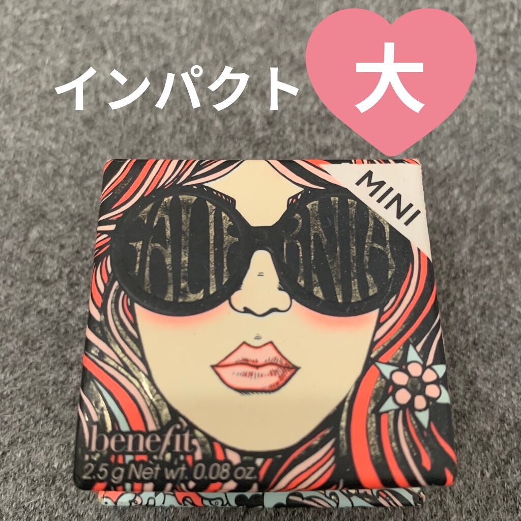 ギャリフォーニア/ベネフィット/パウダーチークを使ったクチコミ(1枚目)