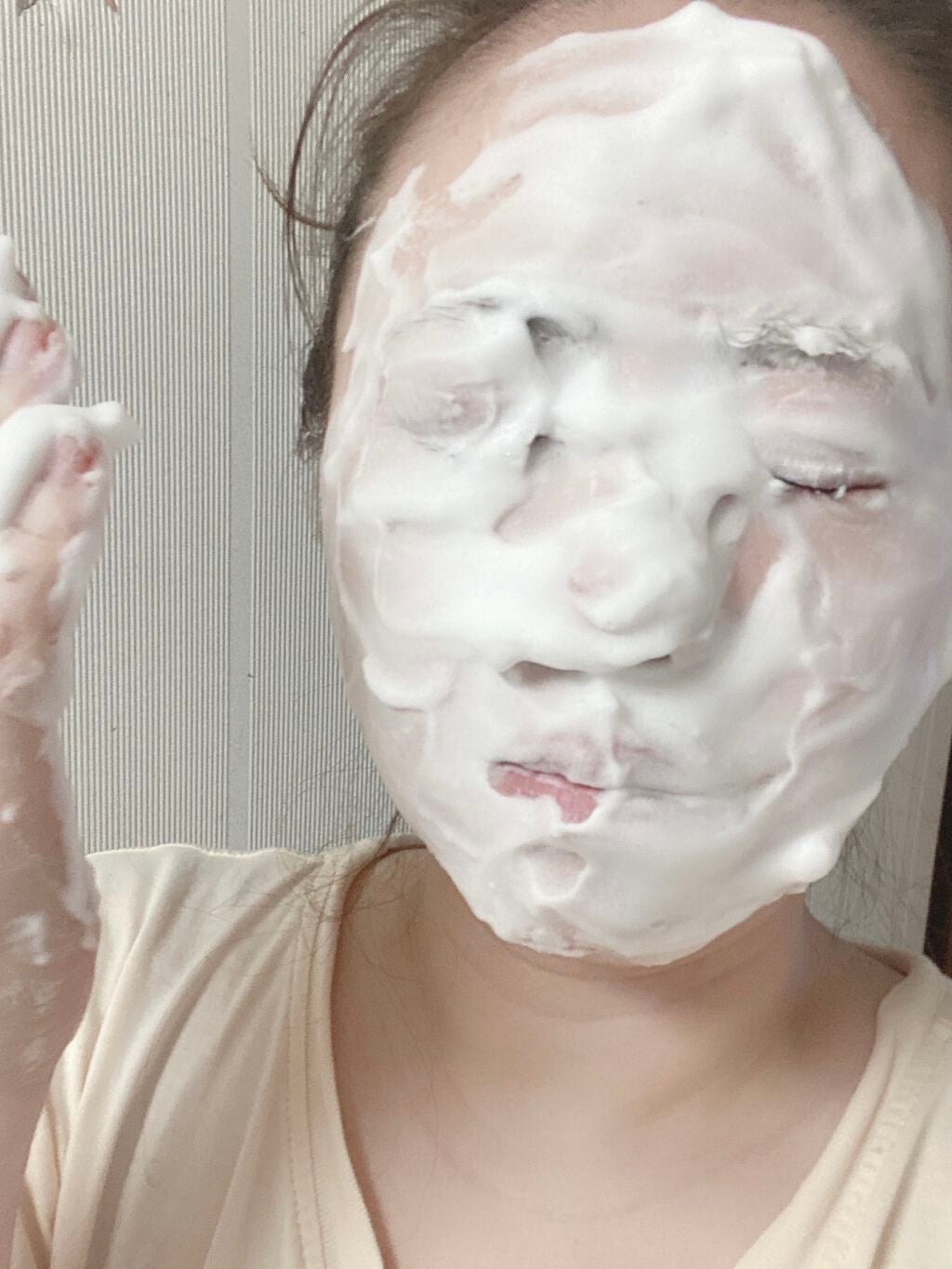 wash&pack/グリーペルル/洗顔フォームを使ったクチコミ(4枚目)