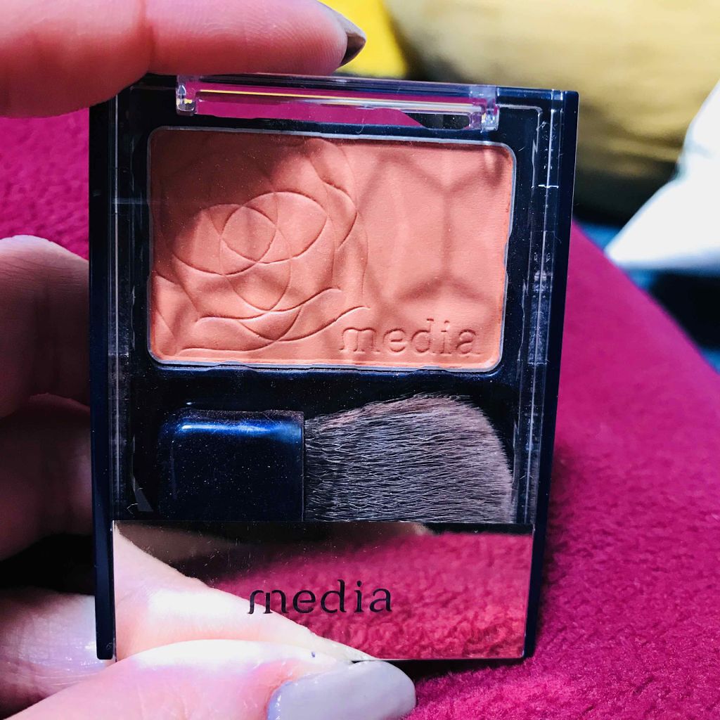 ブライトアップチークN/media/パウダーチークを使ったクチコミ（1枚目）