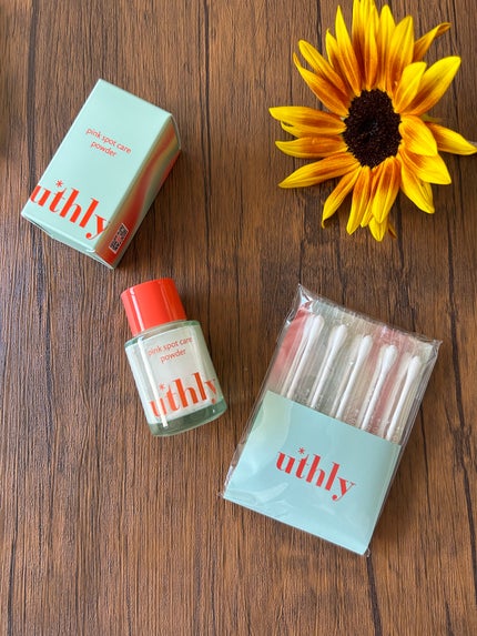 ピンクスポットケアパウダー/uthly/その他スキンケアを使ったクチコミ(2枚目)