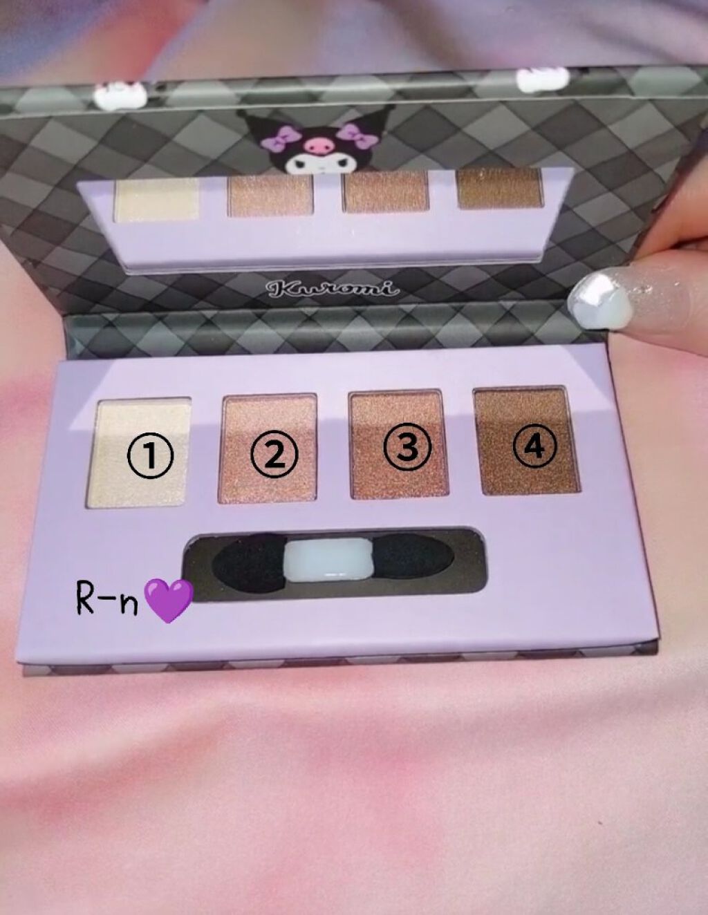 4色アイシャドウパレット/サンリオ/アイシャドウパレットを使ったクチコミ（2枚目）