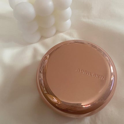 ハイパーカバーフィットクッション ピンク(桜エディション)/APRILSKIN/クッションファンデーションを使ったクチコミ(4枚目)