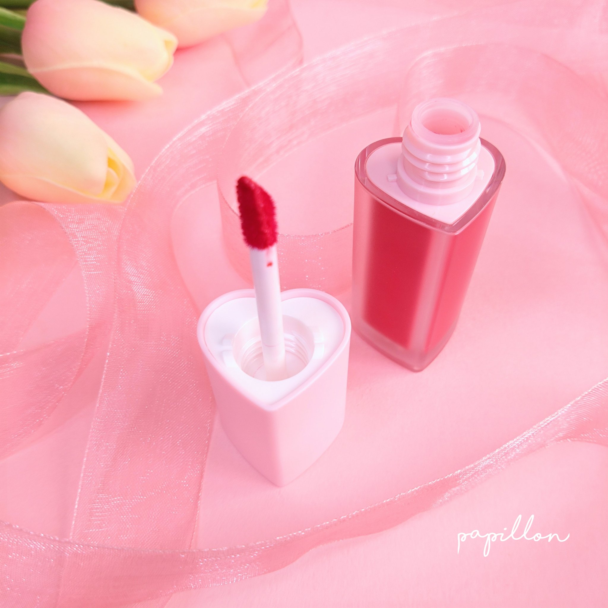 ミルクハートティントリップアンドチーク アップルミルク/Merrymonde/リップティントを使ったクチコミ（2枚目）