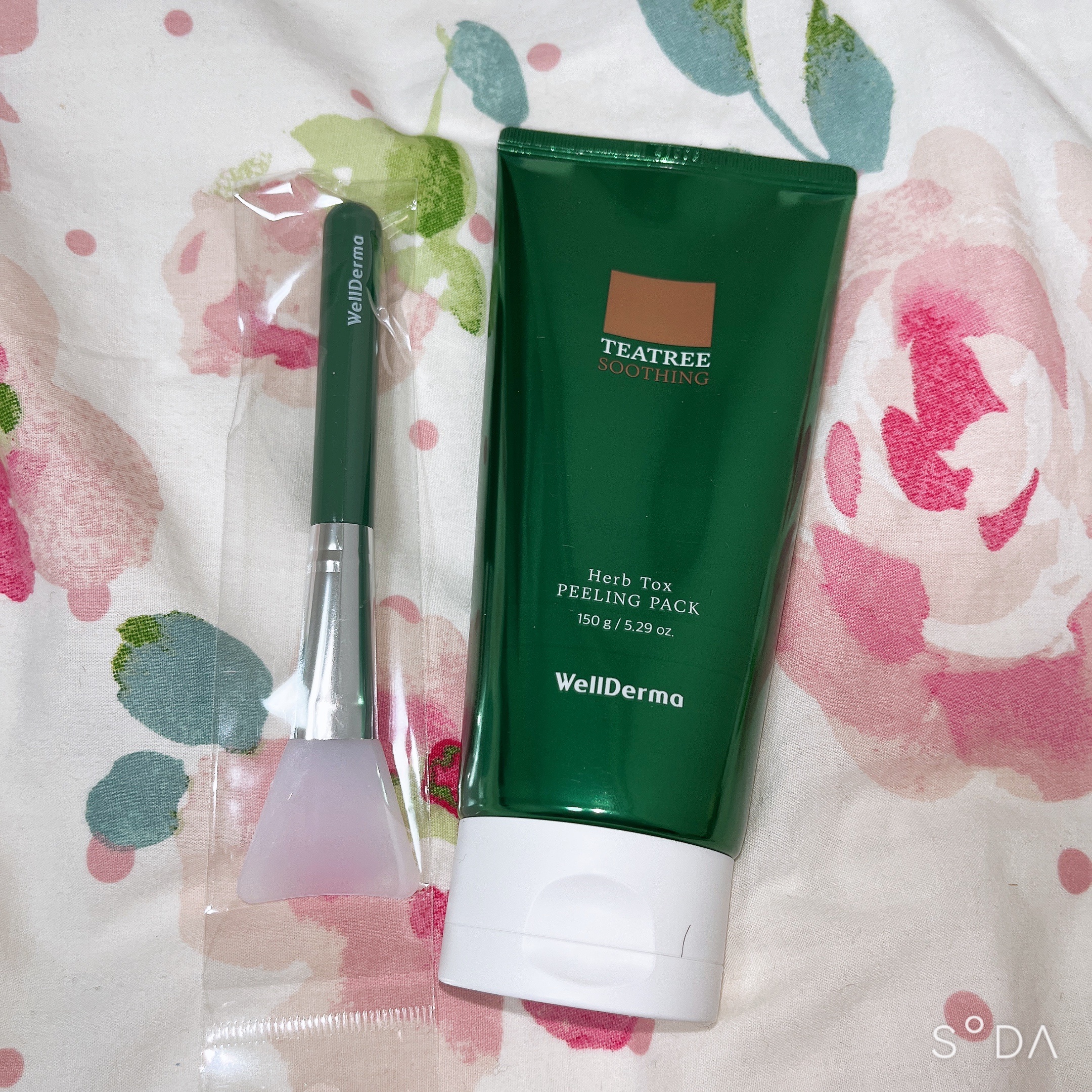 ティーツリーハーブピーリングパック/WellDerma/洗い流すパック・マスクを使ったクチコミ（2枚目）