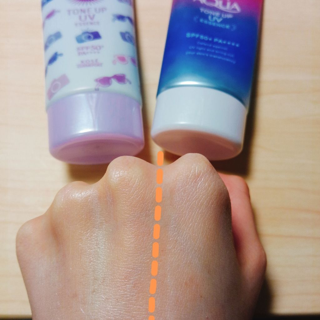 トーンアップUV エッセンス/サンカット®/日焼け止めローションを使ったクチコミ（3枚目）