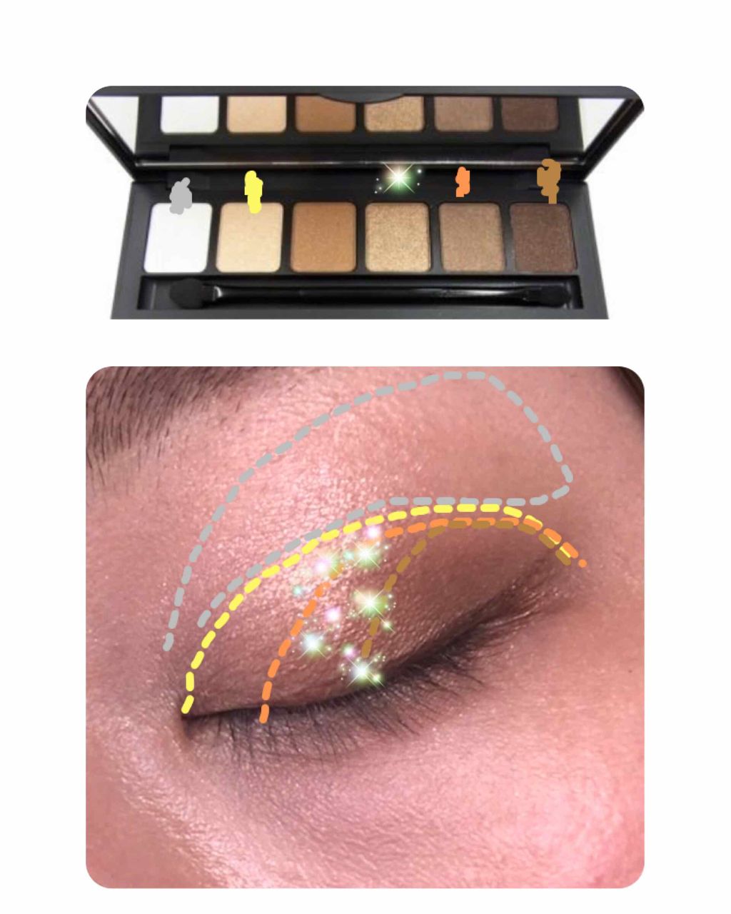 マイシャドウパレット/play on make/アイシャドウパレットを使ったクチコミ(2枚目)