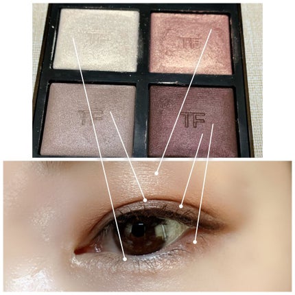 アイ カラー クォード/TOM FORD BEAUTY/アイシャドウパレットを使ったクチコミ(3枚目)