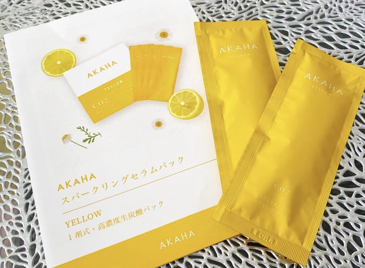 スパークリングセラムパック【YELLOW】/AKAHA/シートマスク・パックを使ったクチコミ（1枚目）