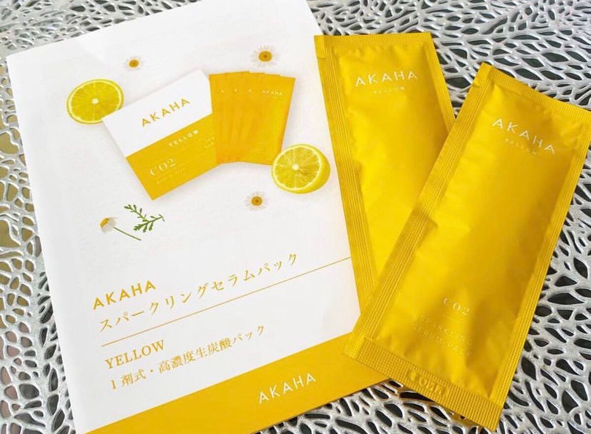 スパークリングセラムパック【YELLOW】/AKAHA/シートマスク・パックを使ったクチコミ(1枚目)