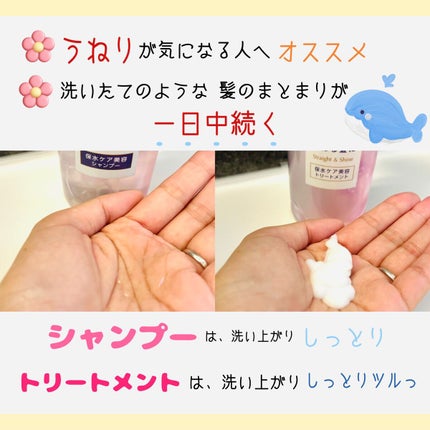 バスグロウ ストレート&シャイン シャンプー/トリートメント/LUX/市販シャンプーを使ったクチコミ(2枚目)