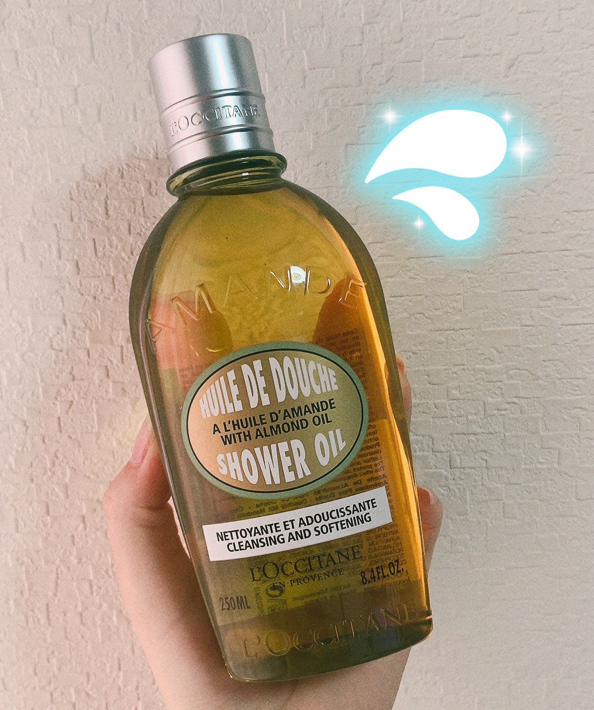 アーモンド モイスチャライジングシャワーオイル/L'OCCITANE/ボディソープを使ったクチコミ（1枚目）