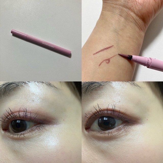 プレイフル リキッドアイライナー 102 パープルヤム/BLEND BERRY/リキッドアイライナーを使ったクチコミ（3枚目）