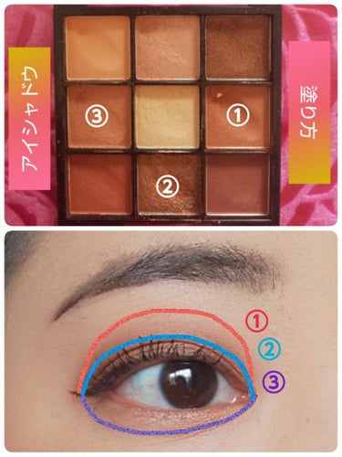 UR GLAM　BLOOMING EYE COLOR PALETTE/U R GLAM/アイシャドウパレットを使ったクチコミ（3枚目）