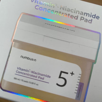 5番 白玉グルタチオンCフィルムパッド/numbuzin/トナーパッドを使ったクチコミ(1枚目)