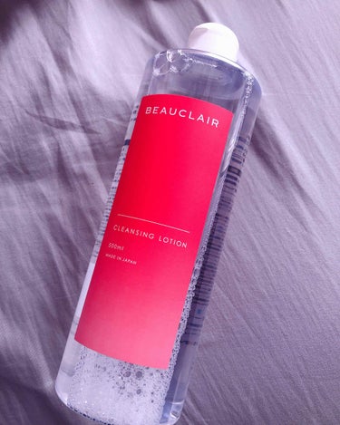 BEAUCLAIR クレンジングローションのクチコミ「ビュクレール クレンジングローション
(メイク落とし化粧水/ふき取り用)
500ml
MADE.....」（2枚目）