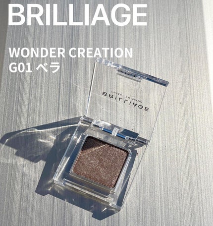 ワンダークリエイション /ブリリアージュ/単色アイシャドウを使ったクチコミ(2枚目)