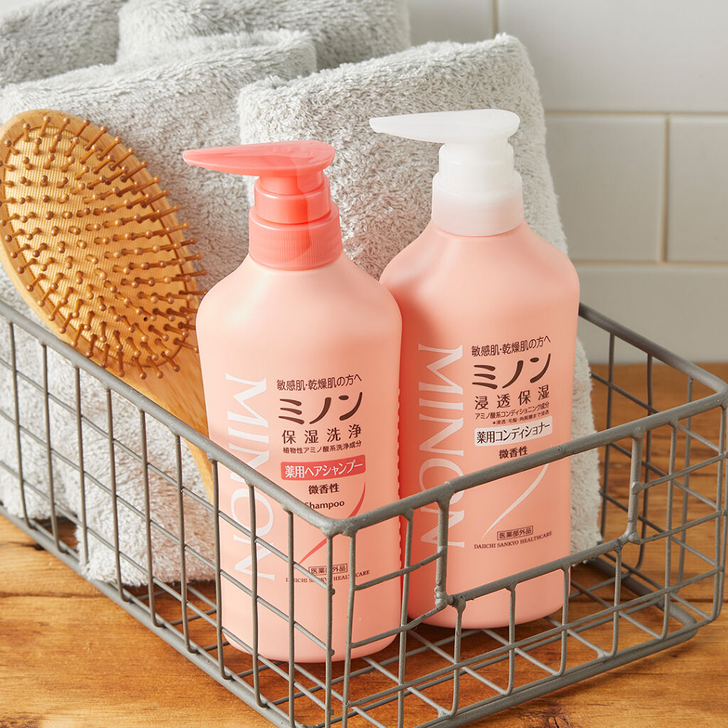 ミノン薬用ヘアシャンプー／薬用コンディショナー/ミノン/市販シャンプーを使ったクチコミ（1枚目）