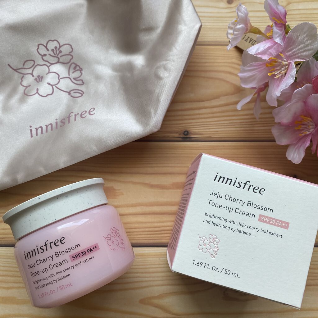 チェリーブロッサム トーンアップ クリーム UV/innisfree/フェイスクリームを使ったクチコミ（1枚目）