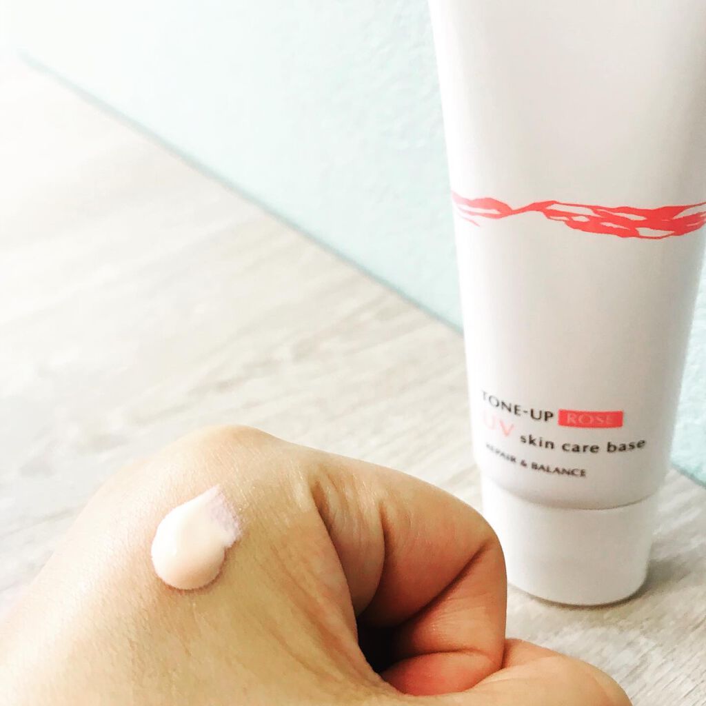 リペア＆バランス スキンケアUVベース＜トーンアップローズ＞/Repair&Balance/日焼け止めクリームを使ったクチコミ（2枚目）