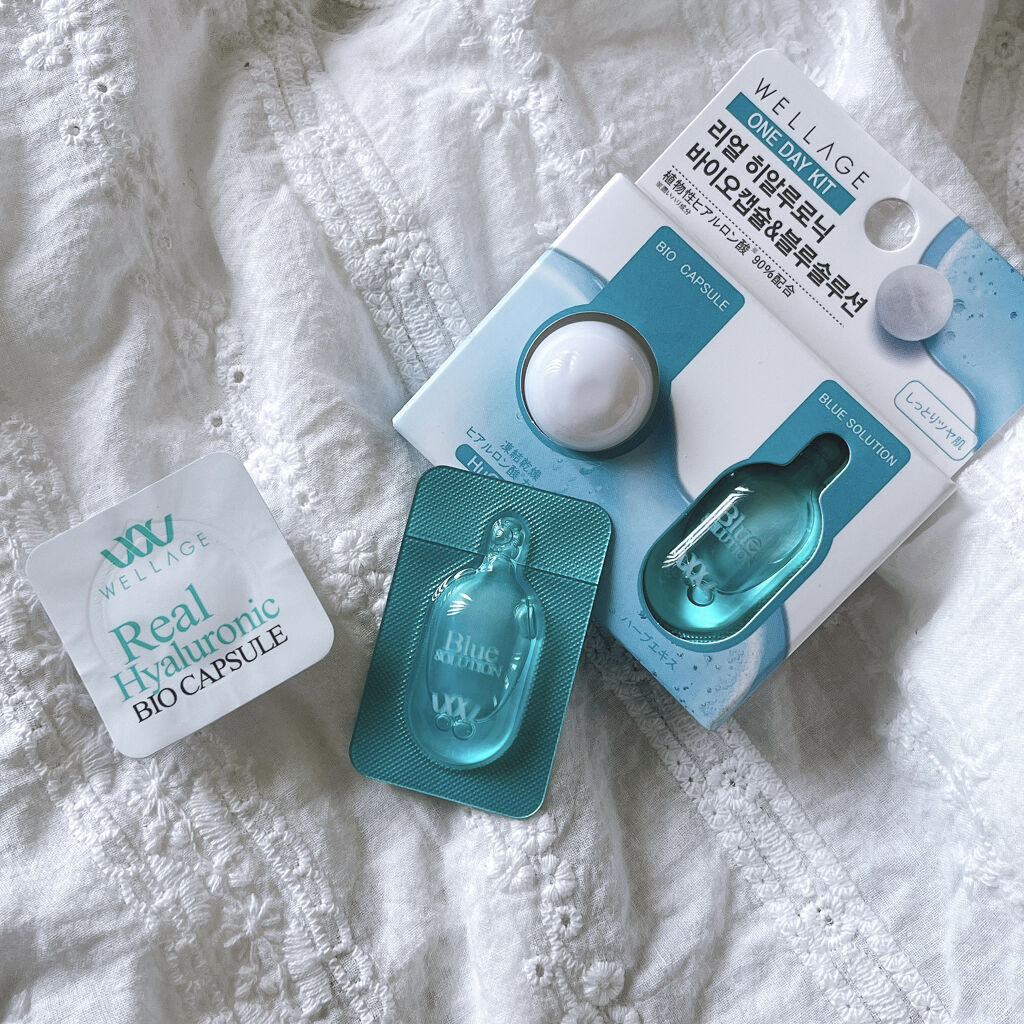 リアルヒアルロニック ブルーワンデーキット 1個/Wellage/美容液を使ったクチコミ（2枚目）