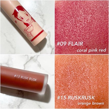 ゼロベルベットティント/rom&nd/リップティントを使ったクチコミ(4枚目)