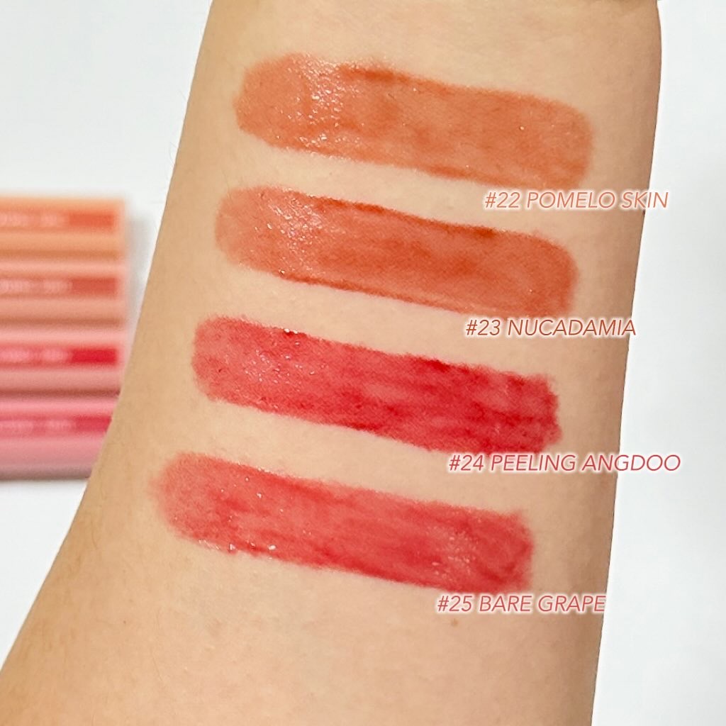 ジューシーラスティングティント/rom&nd/リップティントを使ったクチコミ（2枚目）