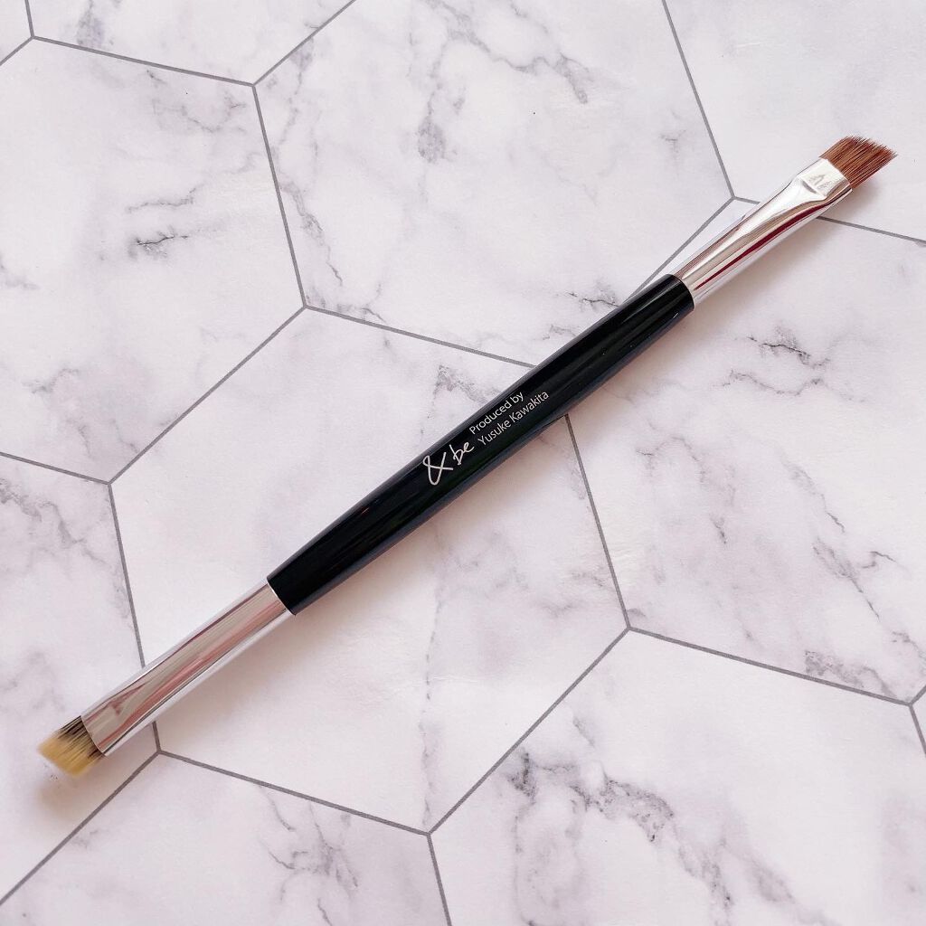 ダブルエンドアイブロウブラシ熊野筆/＆be/メイクブラシを使ったクチコミ（3枚目）