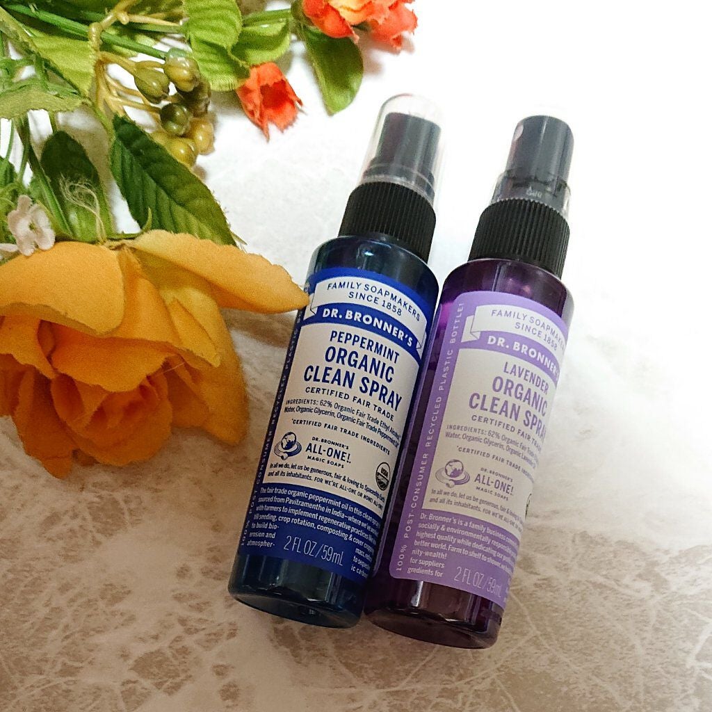 オーガニッククリーンスプレー ラベンダー/Dr. Bronner's Magic Soaps(海外)/その他を使ったクチコミ(1枚目)