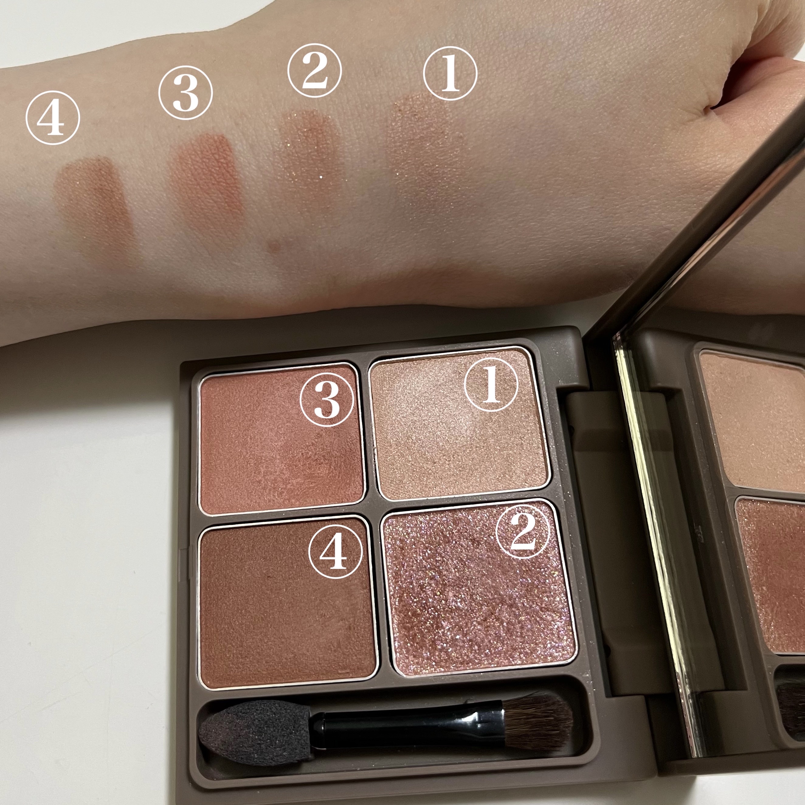 インザミラーアイパレット/Ririmew/アイシャドウパレットを使ったクチコミ（2枚目）