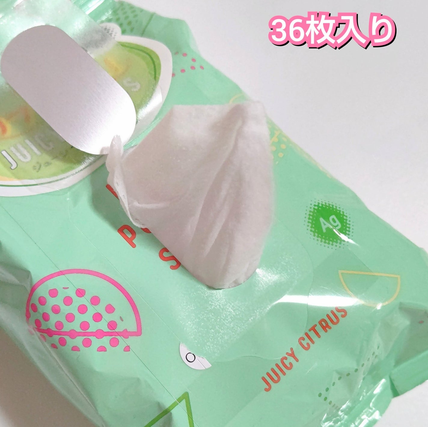 ボディパウダーシート シトラスの香り/トップバリュ/ボディシートを使ったクチコミ(3枚目)