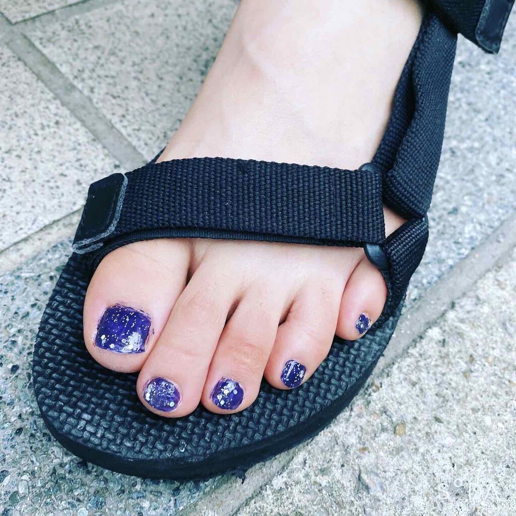 ＳＰＩＮＮＳ ネイルカラー ナイト/DAISO/マニキュアを使ったクチコミ（2枚目）