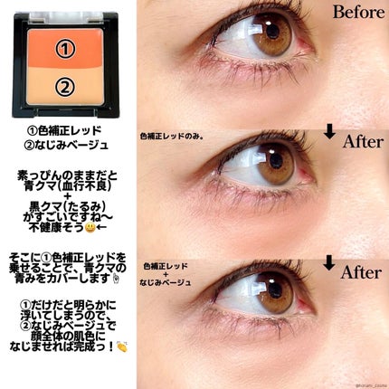 リシェ レッドトリック アイコンシーラー/Visée/パレットコンシーラーを使ったクチコミ(7枚目)