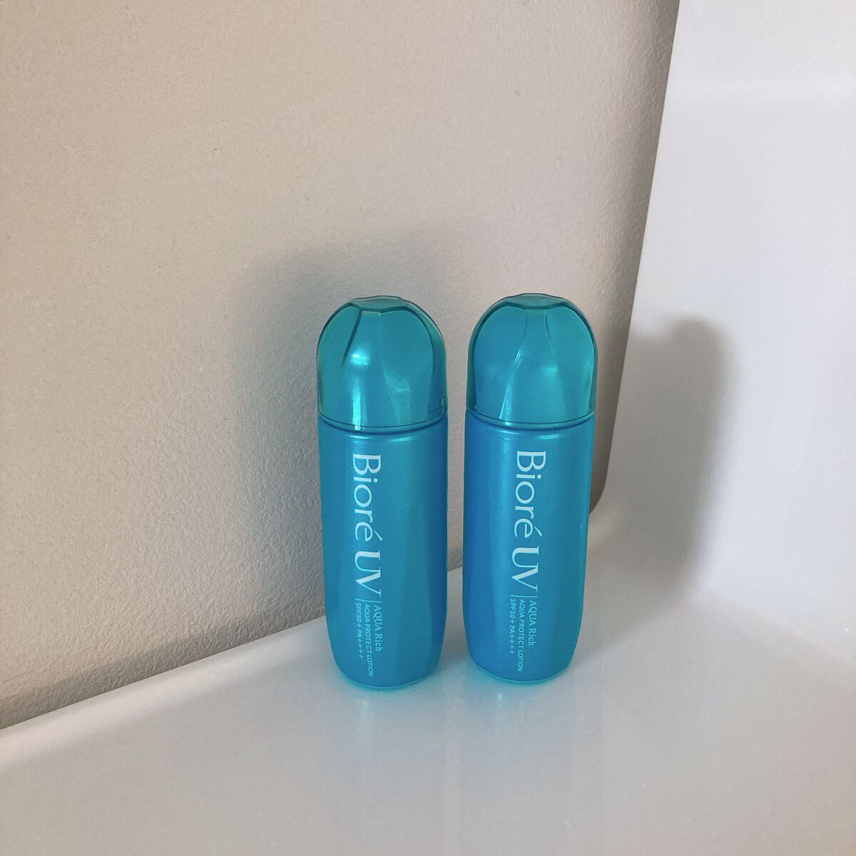 ビオレUV アクアリッチ アクアプロテクトローション(水層パック)/ビオレ/日焼け止めローションを使ったクチコミ（1枚目）