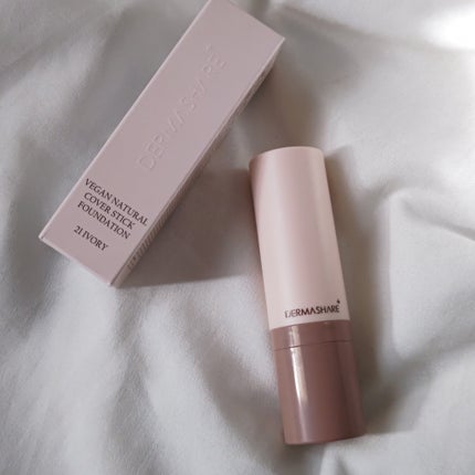 ヴィーガンナチュラルカバースティックファンデーション/DERMASHARE/その他ファンデーションを使ったクチコミ(6枚目)