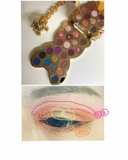 セフォラ コラボ ベア アイシャドウ パレット/モスキーノ/アイシャドウパレットを使ったクチコミ(4枚目)