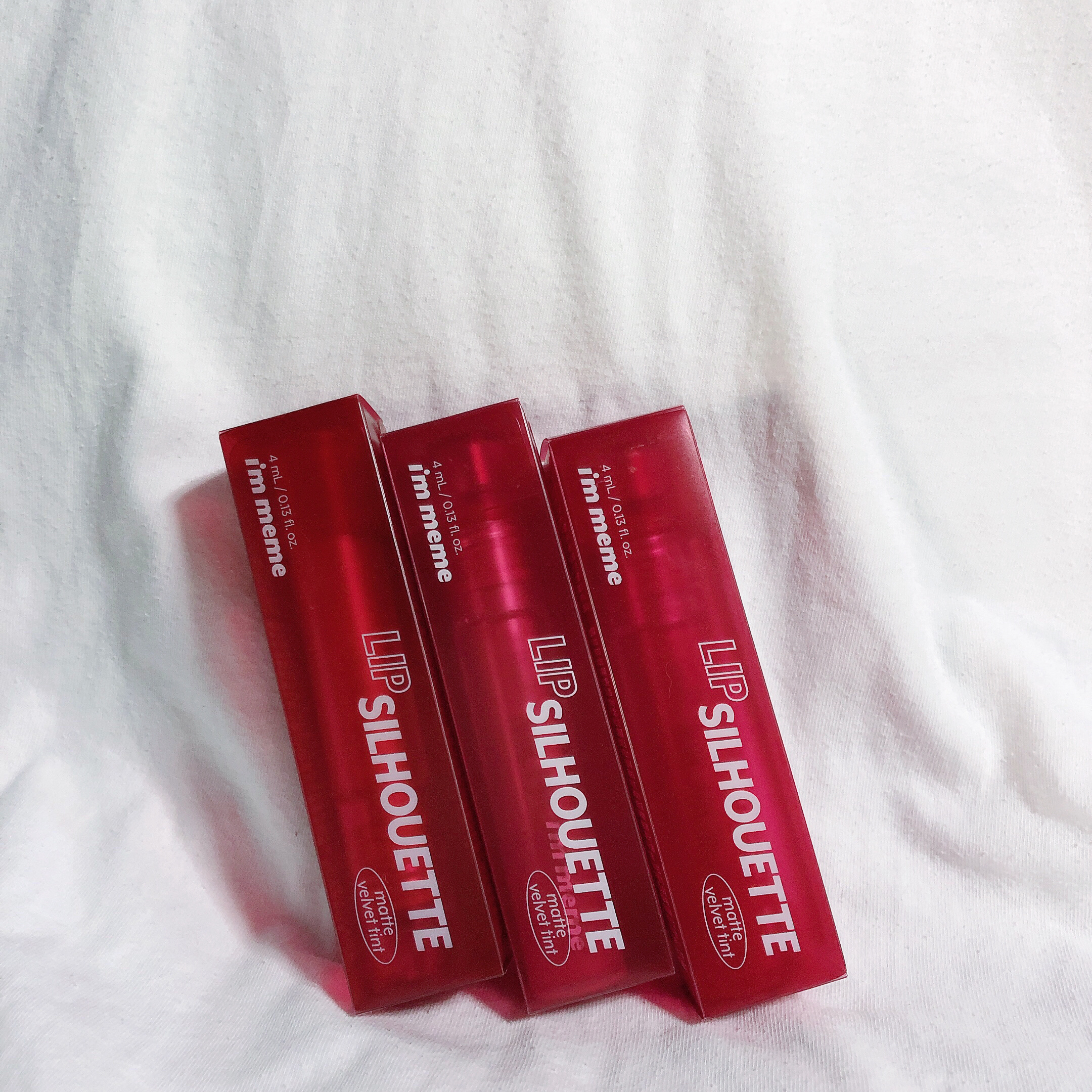 リップシルエットマットベルベットティント/i’m meme/リップティントを使ったクチコミ（1枚目）