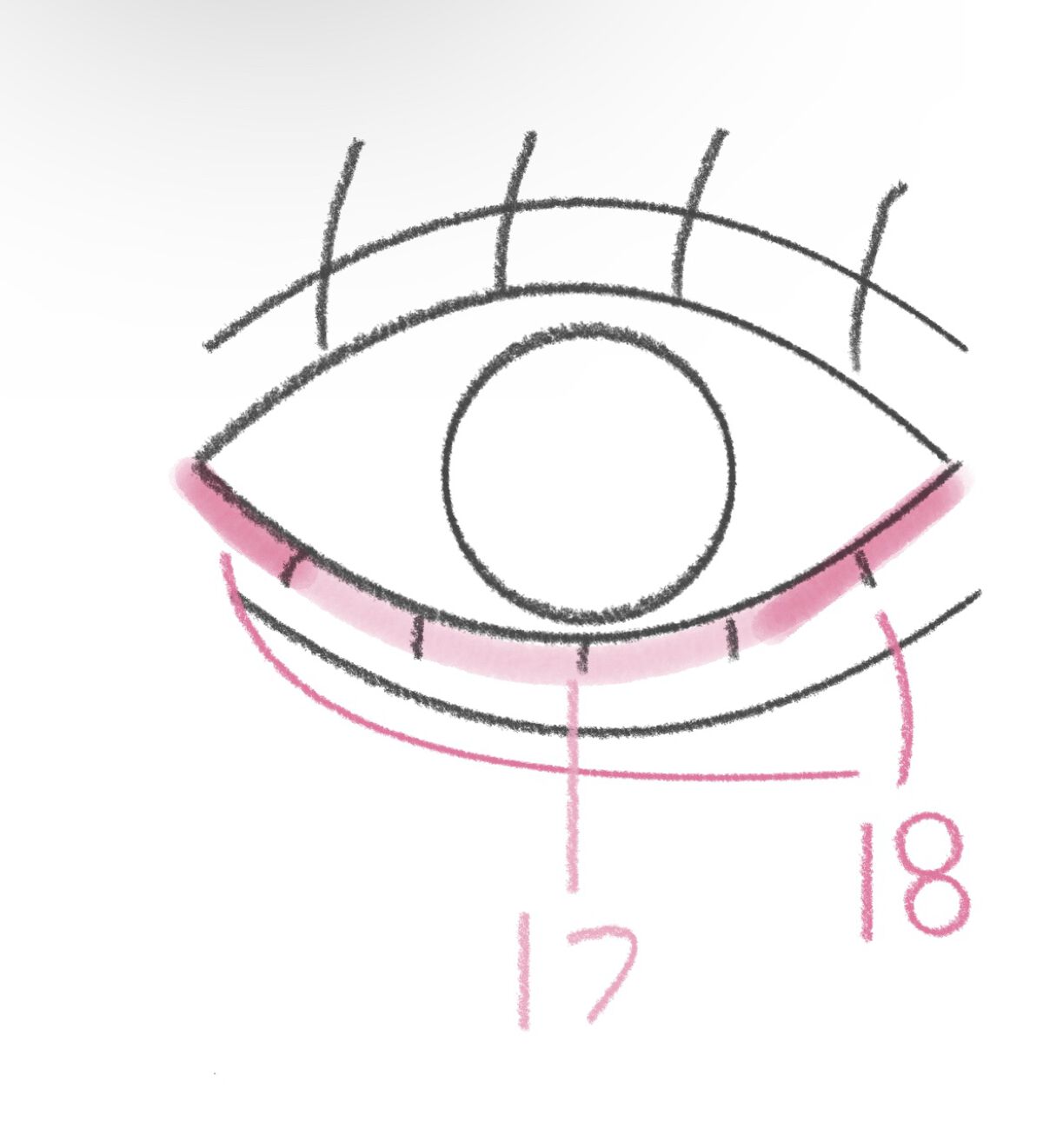 ジェルアイライナー シャイニーピンク/U R GLAM/ジェルアイライナーを使ったクチコミ（1枚目）