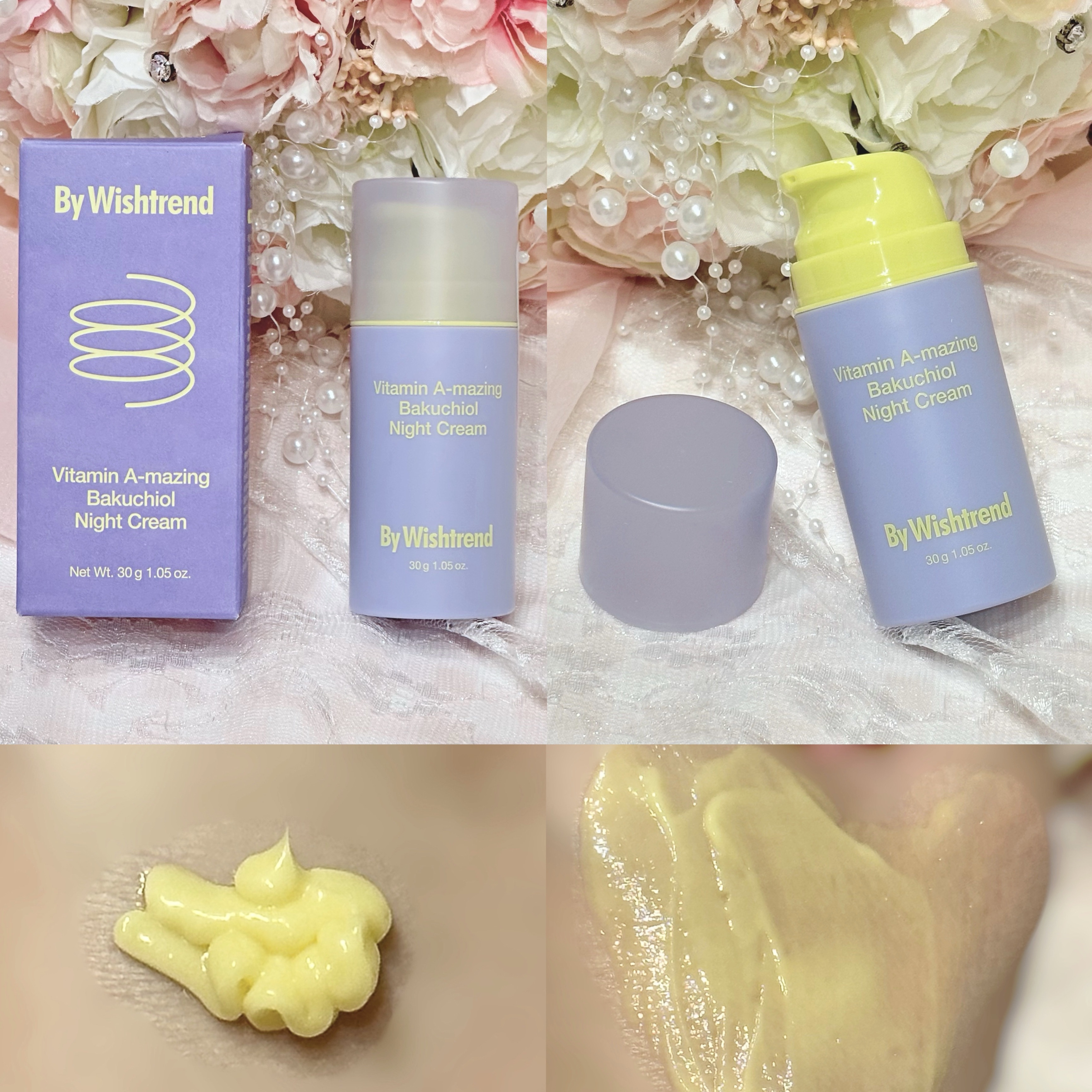 ビタミンA-mazingバクチオールナイトクリーム/By Wishtrend/フェイスクリームを使ったクチコミ（3枚目）