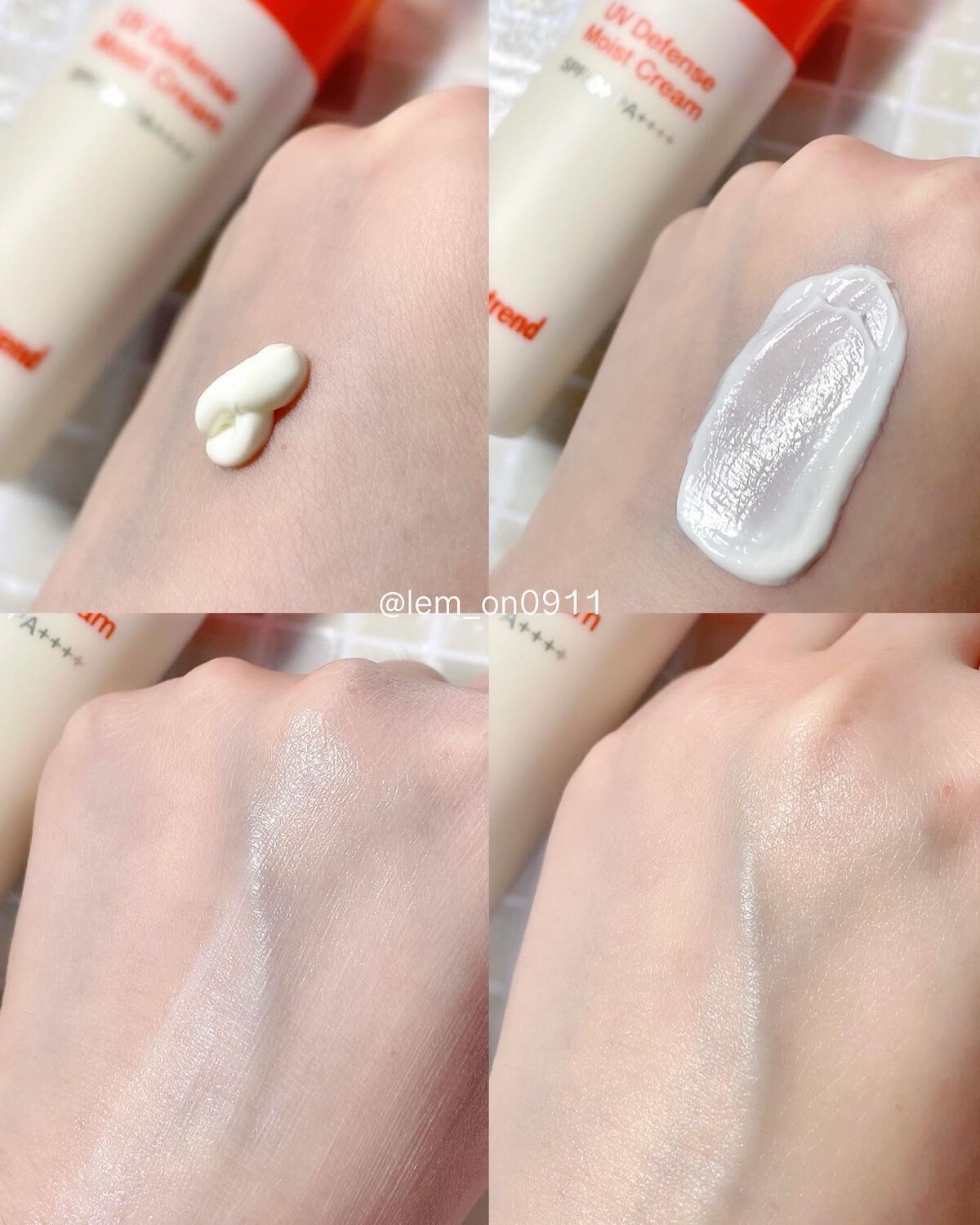 UVディフェンスモイストクリーム/By Wishtrend/日焼け止めクリームを使ったクチコミ（2枚目）