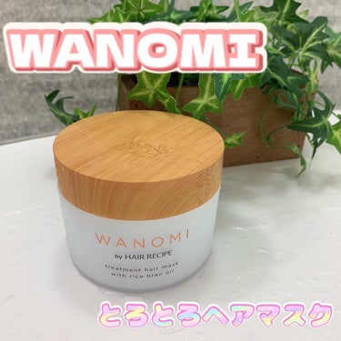 とろとろ トリートメント ヘアマスク/WANOMI/洗い流すヘアトリートメントを使ったクチコミ（1枚目）